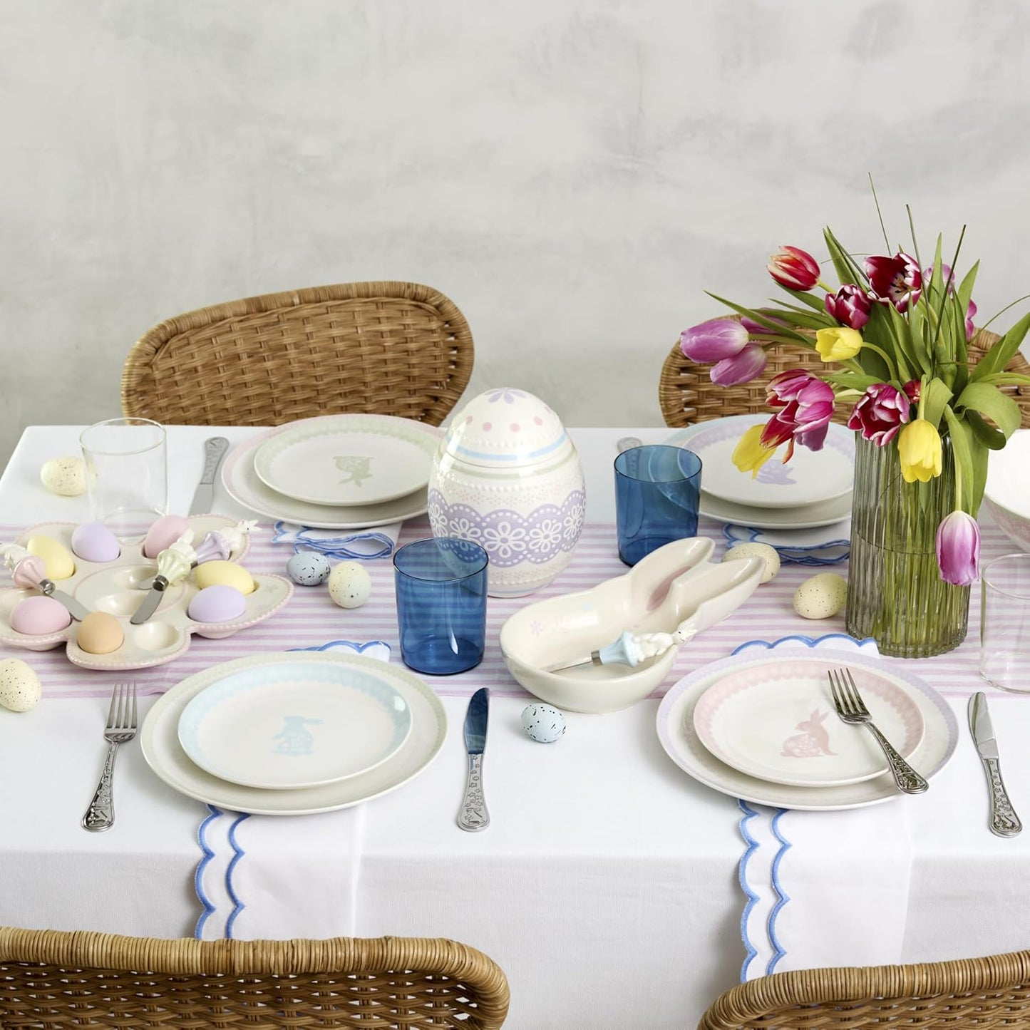 898192 Bunny Hop Dinner Plates, Set of 4