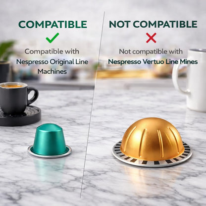 120 Espresso Coffee Pods for Nespresso Original Machines, Premium Capsules, Variety Value Pack 6 Flavors, Rich Breakfast to Intense Roasts