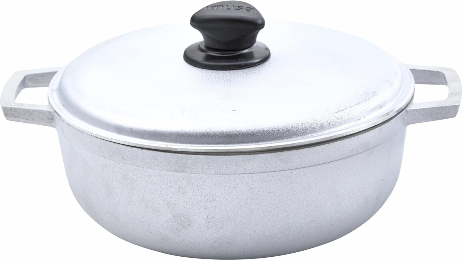 Traditional Caldero Made in Colombia with Lid, 4.8 Quart, Silver