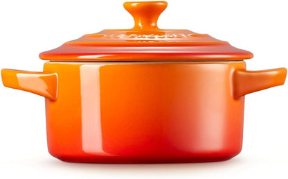 Stoneware Mini round Cocotte, 8 Oz., Flame