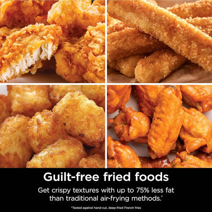 Air Fryer with Air Crisp | 5 QT Capacity Fits up to 4Lbs of Fries | 4-In-1 Pro Air Fry, Roast, Reheat, Dehydrate | 400°F Max Temp | 1750 Watts | W/Nonstick Basket & Crisper Plate | Grey | AF141