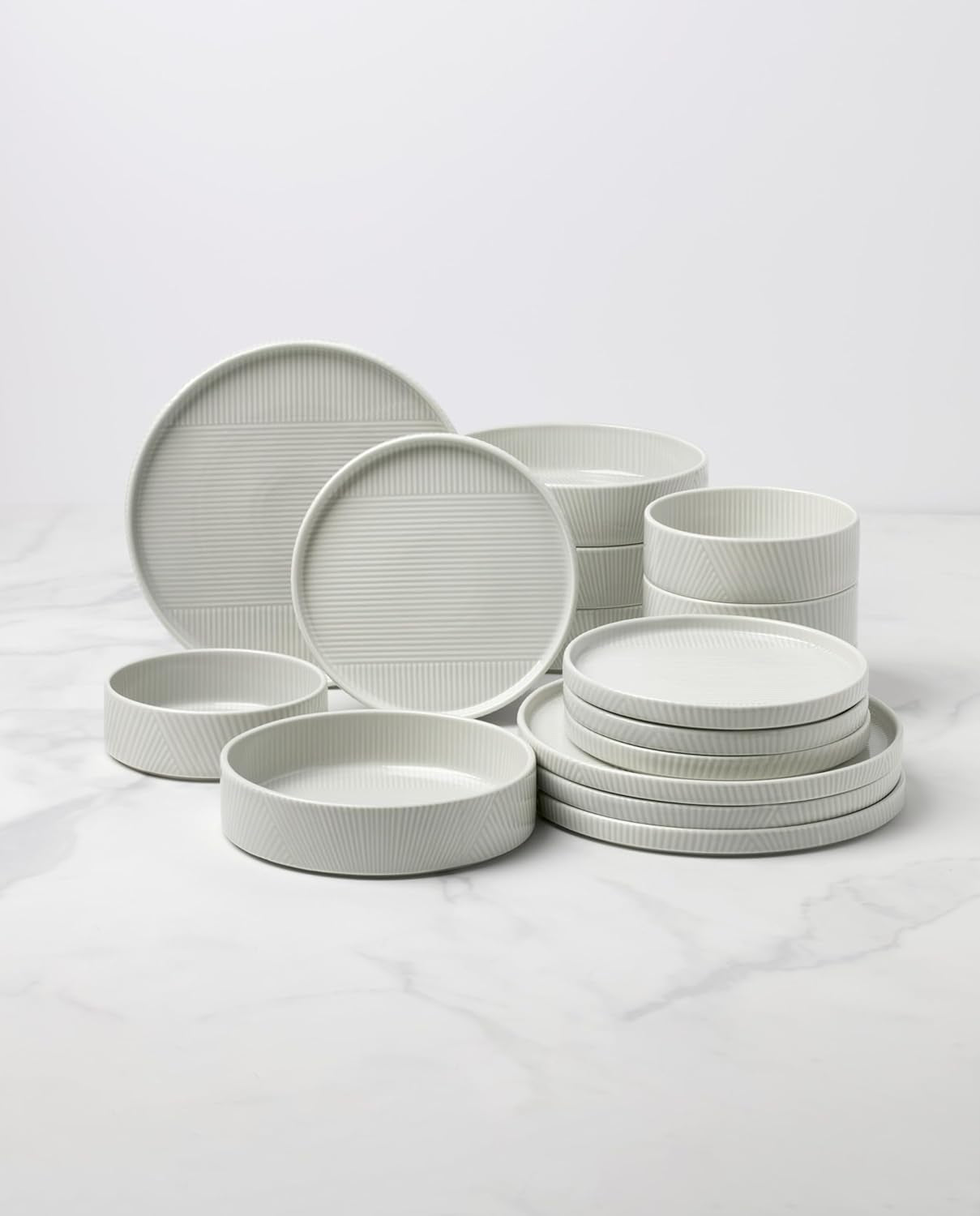 897949 Modulus 16-Piece Dinnerware Set, Vapor