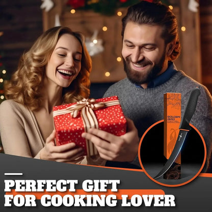 Boning Knife 6 Inch, Meat Trimming Knife with Non-Slip Handle, Flexible Butcher Knives with German Stainless Steel, Gift for Men