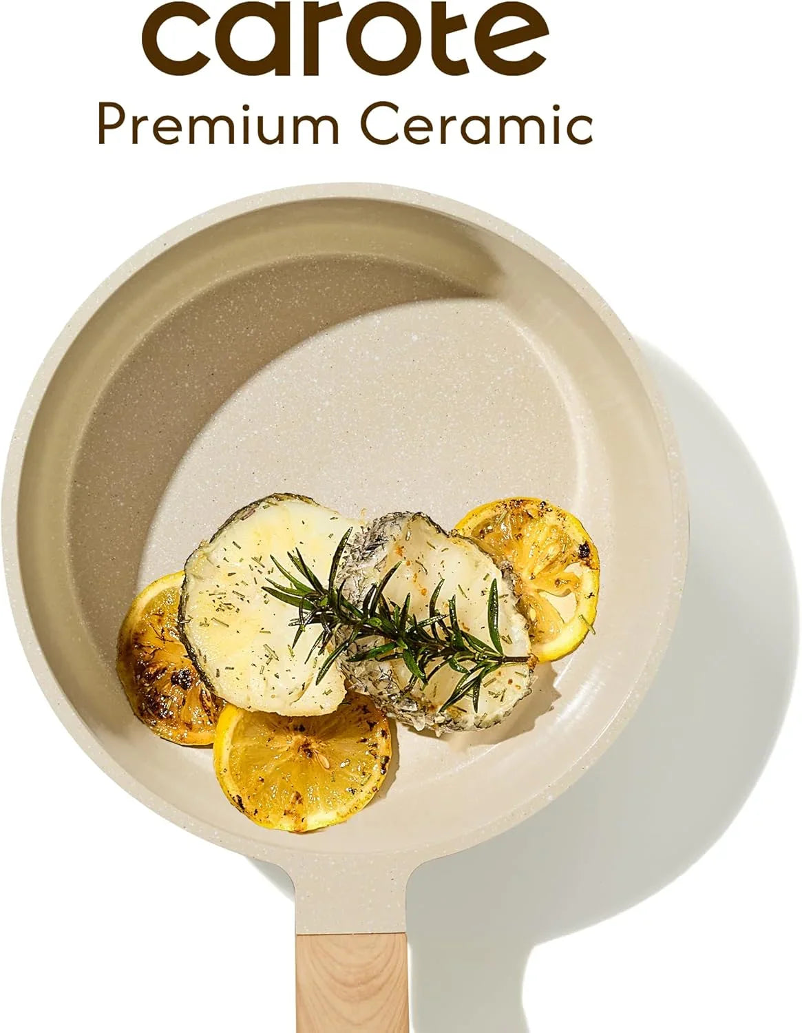 1.6Qt & 3.0Qt Sauce Pan Sets with Lid Ceramic Nonstick Pot Set Non Toxic Saucepan with Stay-Cool Handle Small Kitchen Cooking Pots, Easy to Clean, Induction Comptable, PFOA FREE
