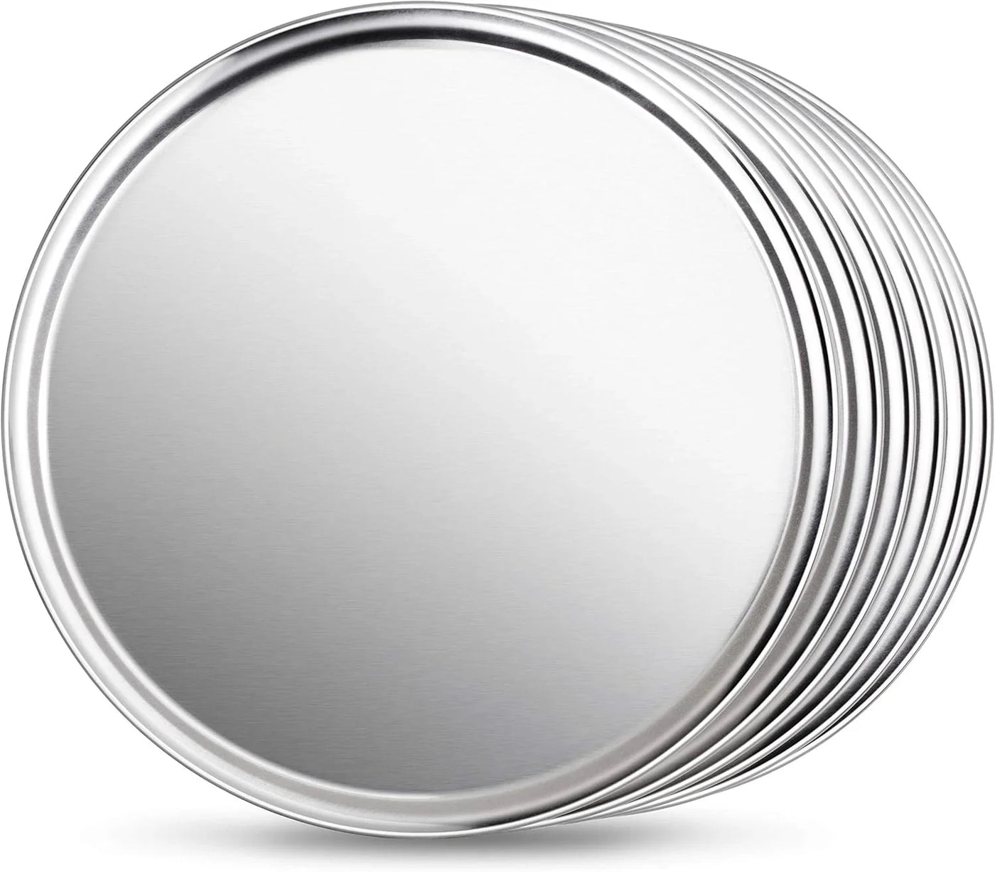 536594 Restaurant-Grade Aluminum Pizza Pan, Baking Tray, Coupe Style, 18-Inch
