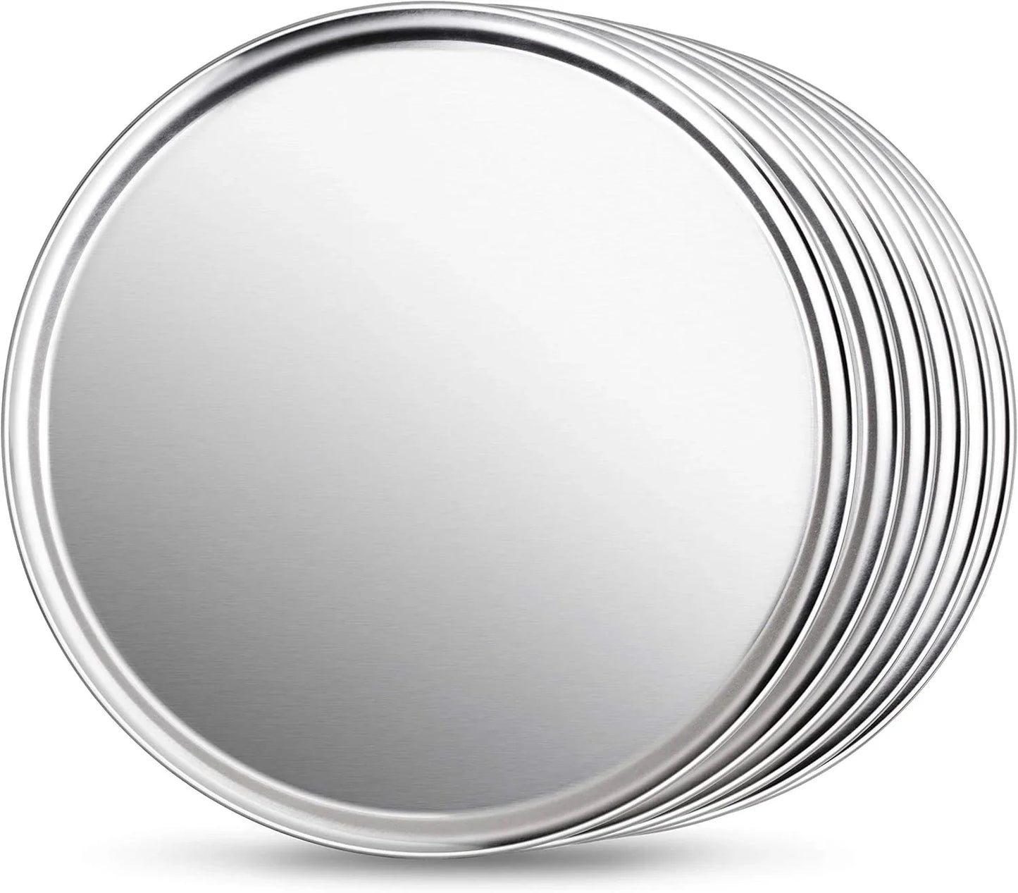 536594 Restaurant-Grade Aluminum Pizza Pan, Baking Tray, Coupe Style, 18-Inch