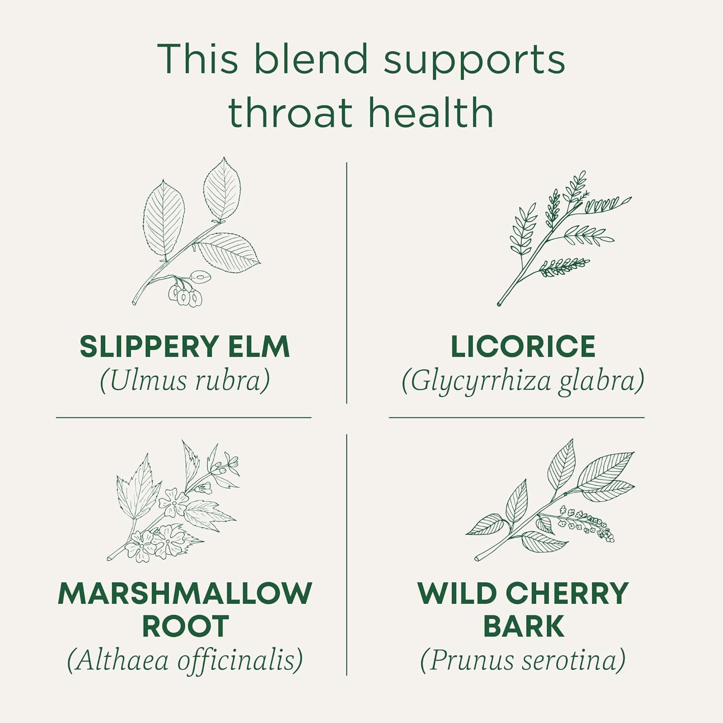 Organic, Throat Coat Tea, Original with Slippery Elm - Supports Throat Health - Kosher, Non-Gmo, Caffeine-Free, Compostable - 16 Tea Bags
