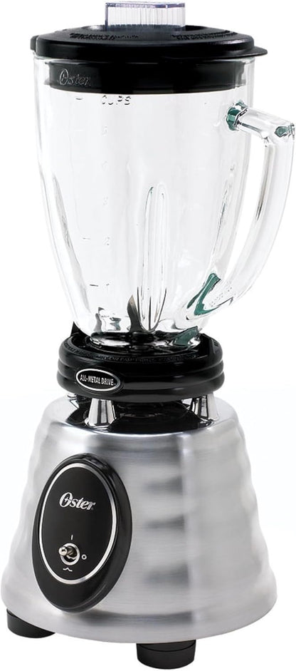 Classic Series Heritage Blender with 6-Cup Glass Jar, 1000W Power, Stainless Steel Countertop Kitchen Blender