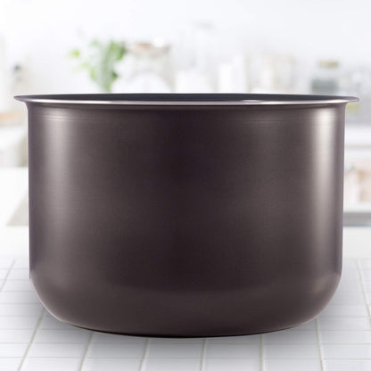 3-Qt Ceramic Non-Stick Inner Cooking Pot for Rice, Slow Cooking, Black