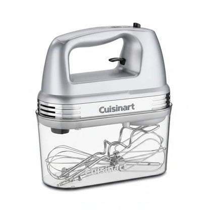 Power Advantage plus 9-Speed Hand Mixer, 220W Motor, Electric Mixer with Dishwasher-Safe Beaters, Storage Case, HM-90BCS, Brushed Chrome