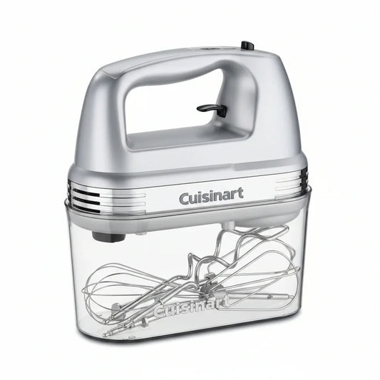 Power Advantage plus 9-Speed Hand Mixer, 220W Motor, Electric Mixer with Dishwasher-Safe Beaters, Storage Case, HM-90BCS, Brushed Chrome