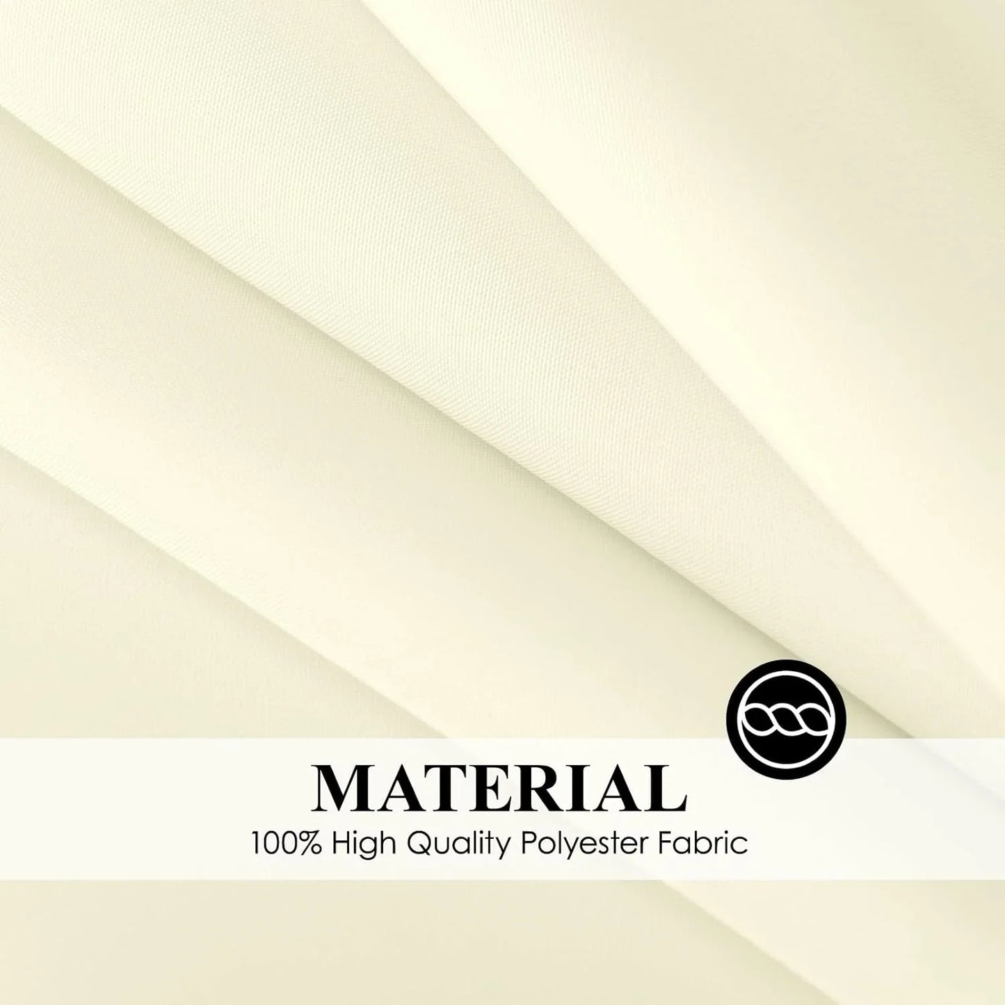 Rectangle Tablecloths 60X120 Inch 6 Pack Ivory Tablecloth for 6Ft Washable Decorative Linen Polyester Table Cloths for 8Ft Dining Table Banquets Buffet Parties and Wedding