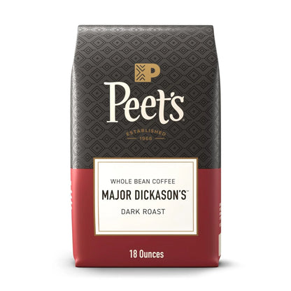 , Dark Roast Whole Bean Coffee, 100% Arabica Coffee - Major Dickason'S Blend 18 Ounce Bag
