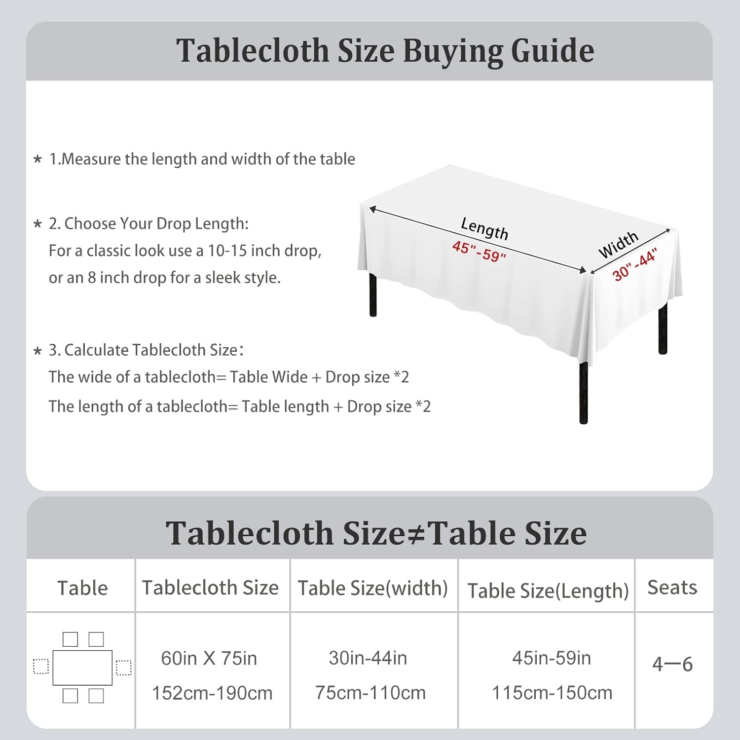 Checkered Tablecloth Rectangle Washable Buffalo Plaid Table Cloth Cotton Linen Gingham Table Cover for Picnic Kitchen Dining Room, Beige and White, 60 * 75