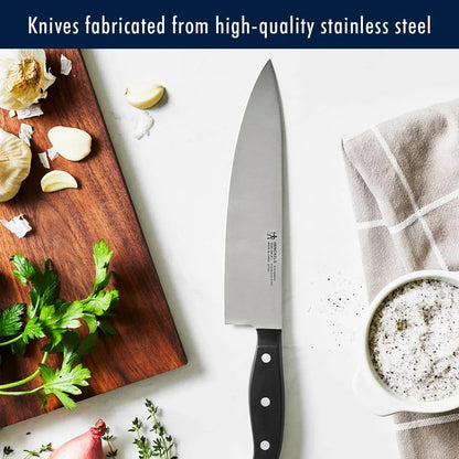 Statement Premium Quality 15-Piece Set with Block, Natural, Razor-Sharp, German Engineered Informed by 100+ Years of Mastery, Lightweight and Strong, Dishwasher Safe