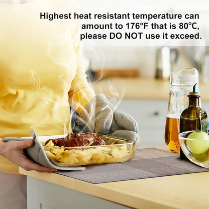Placemats, Placemats Set of 6, Heat Resistant Place Mats, Washable PVC Table Mats, Woven Vinyl Plastic Placemats for Dining Table, Non-Slip Stain Resistant Kitchen Table Placemats Easy to Clean