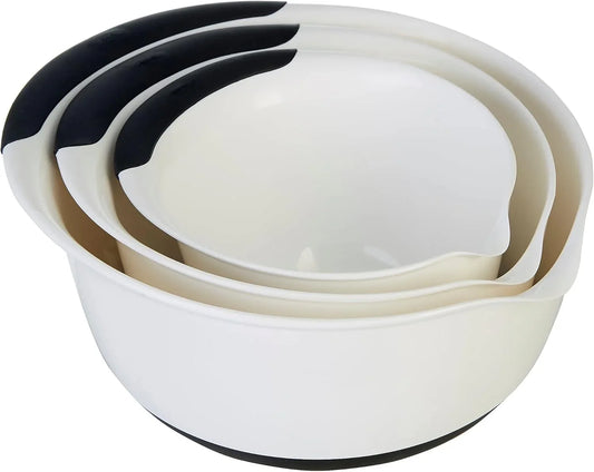 3 Piece Mixing Bowl Set Plastic Asst, 3 EA