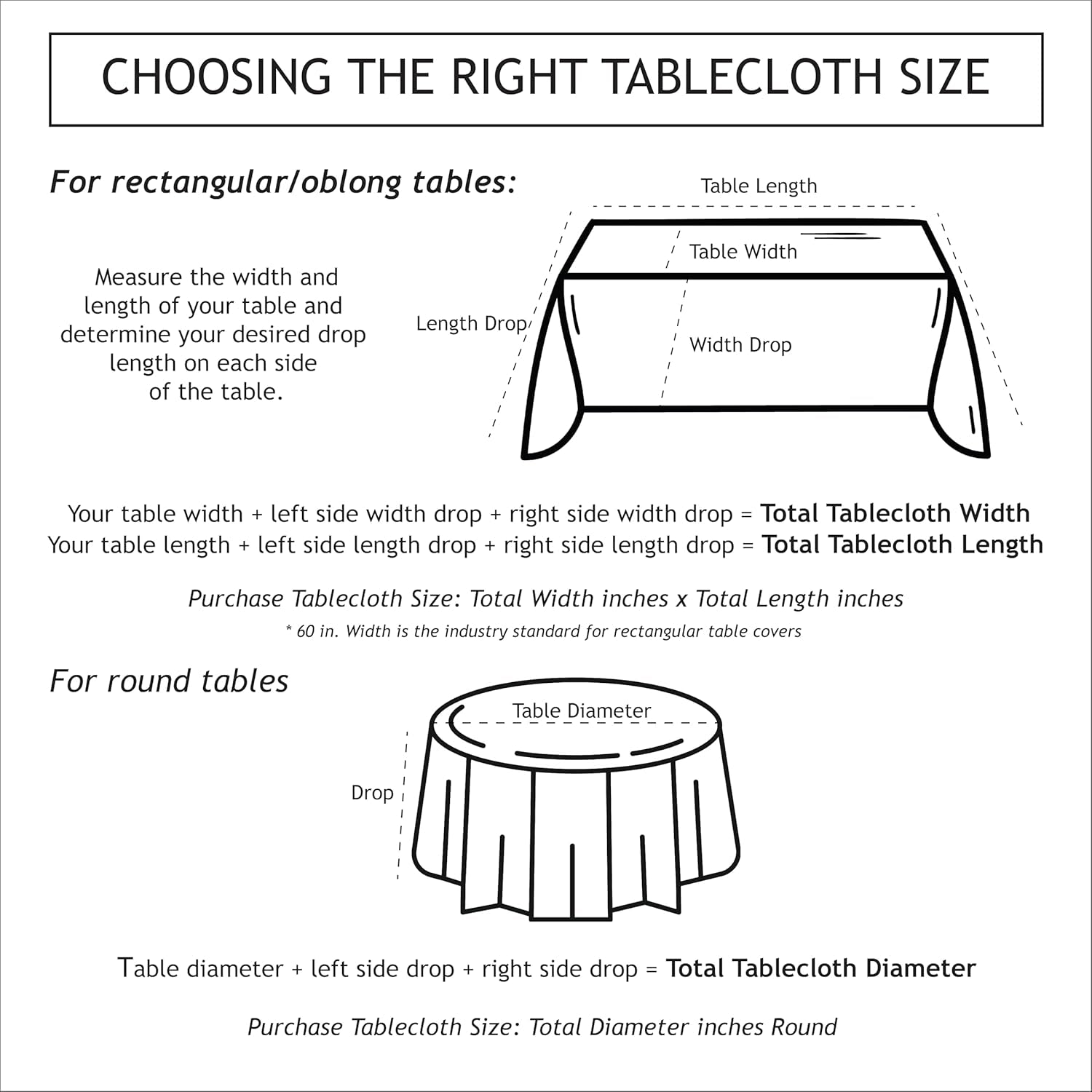 Heavy Duty Crystal Clear Plastic 100% Waterproof Tablecloth Protector, Vinyl PVC Table Cloth, Oil Spill Proof Wipe Clean Table Cover for Dining Tables (60" X 124" Rectangular/Oblong)