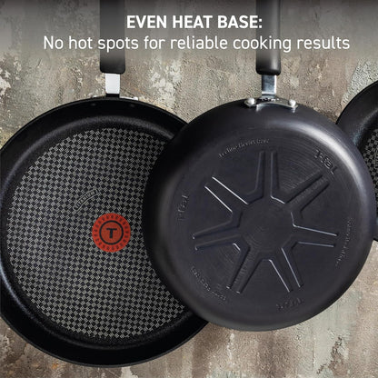 Ultimate Hard Anodized Nonstick Wok 14 Inch, Oven Broiler Safe 350F, Non Stick Stir-Fry Pan, Cookware, Pots and Pans, Kitchen, Versatile Deep Frying, Sauté, Braise, Stew, Dishwasher Safe, Onyx