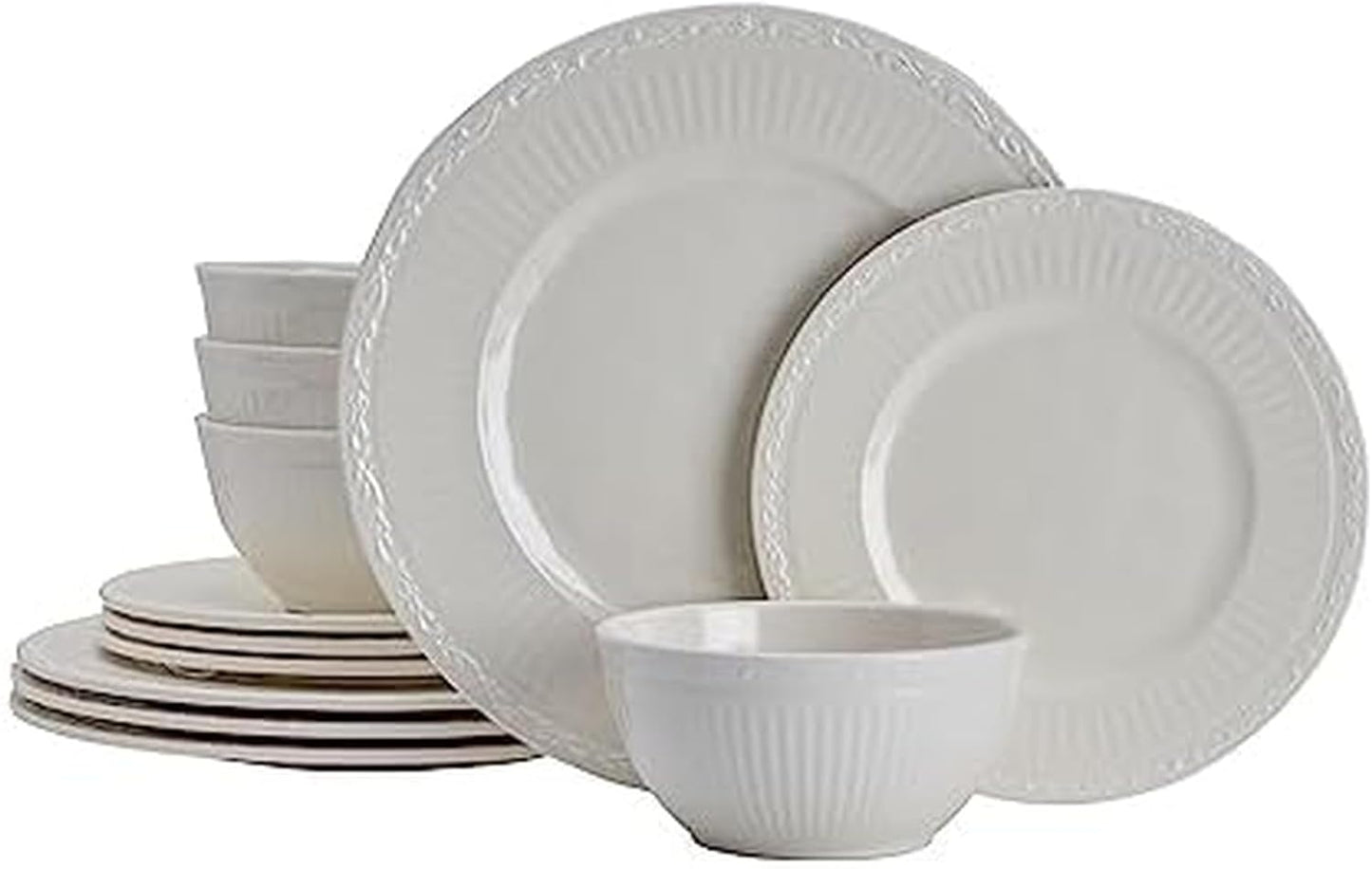 Italian Countryside 12 Piece Melamine Outdoor Dinnerware Set, Service for 4