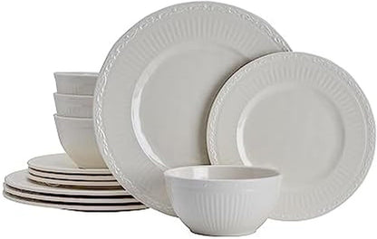 Italian Countryside 12 Piece Melamine Outdoor Dinnerware Set, Service for 4