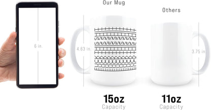 Hidden Message Coffee Mug, 15 Oz Ceramic Funny Coffee Cup, Hidden Message Mug, F This S Cup, Birthday Gag Gifts for Women, Adult White Elephant Gifts, Novelty Items for Adults