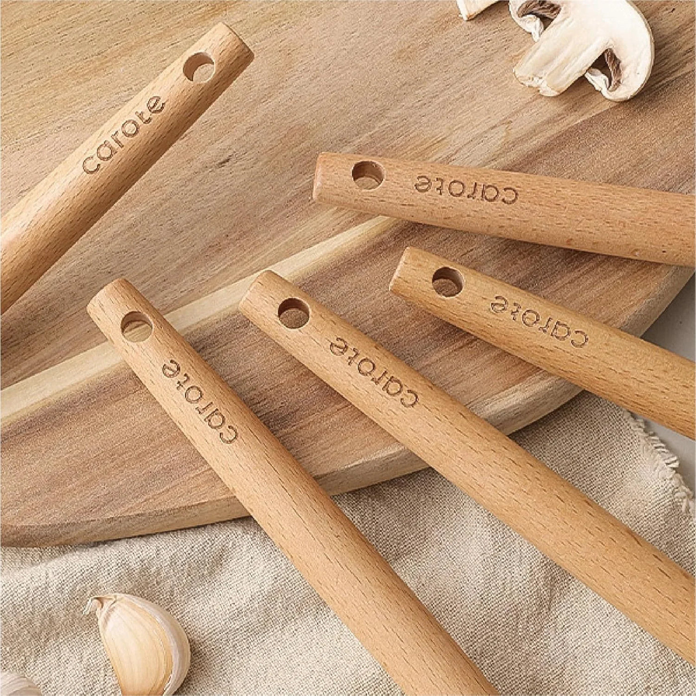 Silicone Cooking Utensils Set, Kitchen Utensils Set 10 Pcs for Cooking, BPA Free Spatula Set with Heat Resistant Wood Handles for Nonstick Cookware (Cream White)