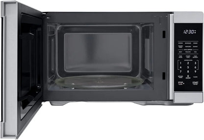 Countertop Microwave Oven with Removable 12.4" Carousel Turntable, 1000 Watt, 1.1 Cubic Feet, Stainless Steel