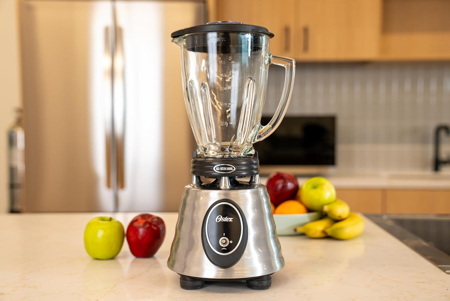 Classic Series Heritage Blender with 6-Cup Glass Jar, 1000W Power, Stainless Steel Countertop Kitchen Blender