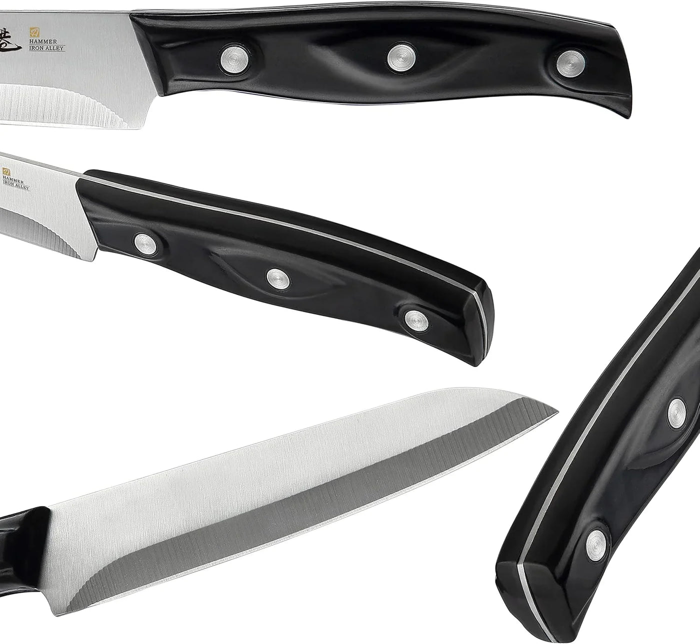 4PCS Paring Knife - 4/4.5 Inch Fruit and Vegetable Paring Knives - Ultra Sharp Kitchen Knife - Peeling Knives - German Stainless Steel-Abs Handle