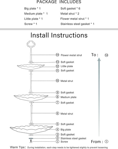 3 Tier Porcelain Cupcake Stand, Tiered Serving Cake Stand, Square White Embossed Dessert Stand, Weddings Parties Pastry Serving Tray