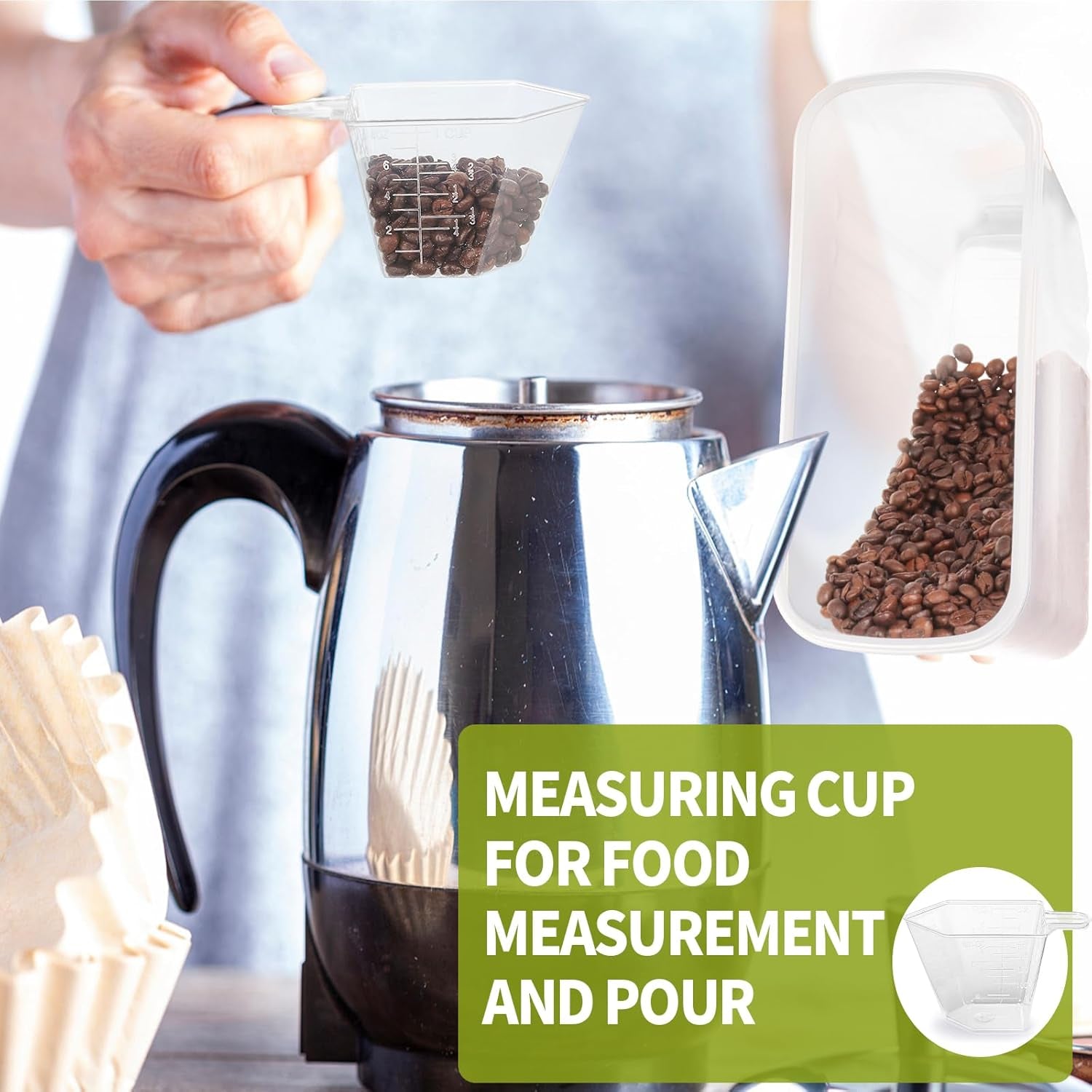 Cereal Containers Storage of 6 [4L/135.2 Oz], Airtight Food Storage Containers with Lids, Plastic Cereal Dispensers for Kitchen & Pantry Organizers and Storage, Measuring Cup & 20 Labels