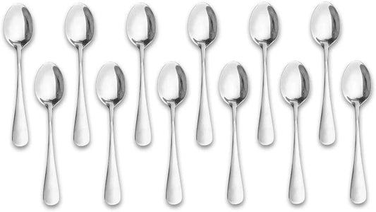 Demitasse Espresso Spoons,12-Piece Mini Coffee Tiny Stainless Steel Spoons Bistro Small Spoons for Dessert, Tea, Appetizer(4.7Inch)…