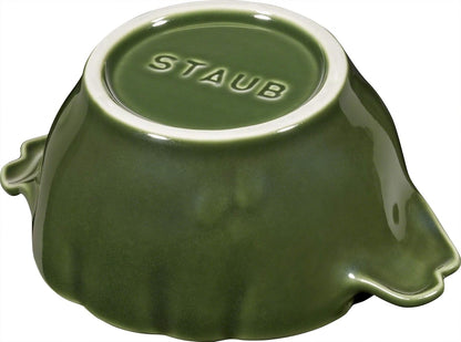 Ceramic Dutch Oven 16-Oz Petite Artichoke Cocotte, Basil