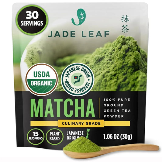 Organic Culinary Grade Matcha Powder - Japanese Green Tea for Baking, Smoothies, Lattes, and Skin Care, 30G / 1.06 Ounce (Pack of 1)