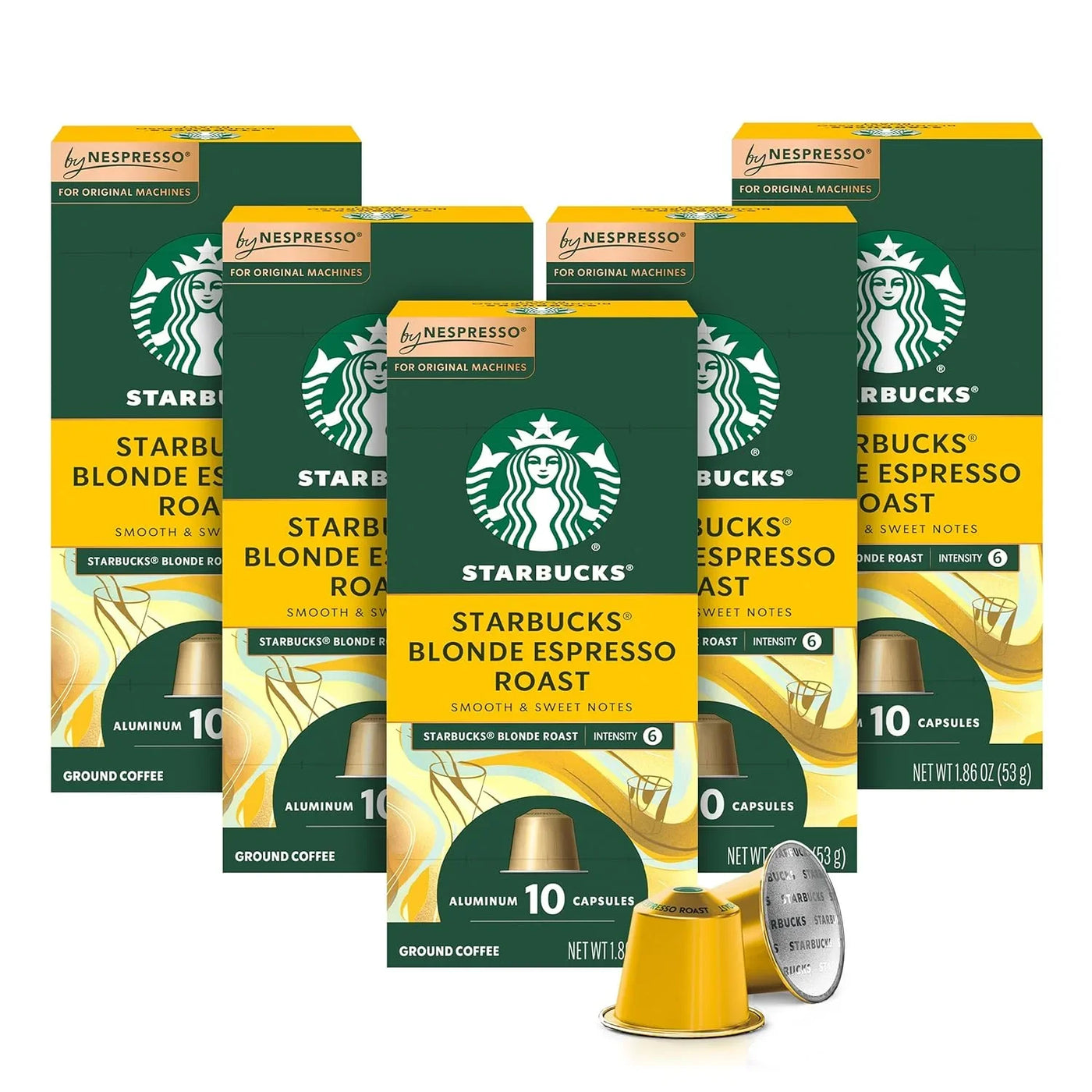 by Nespresso Original Line Blonde Roast Espresso 50-Count Espresso Pods
