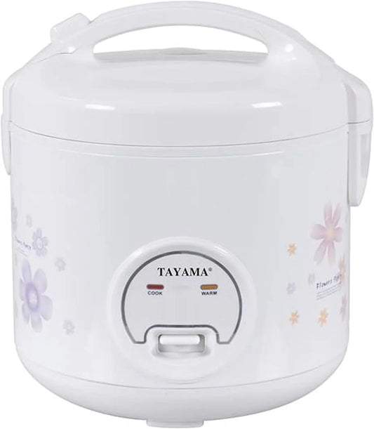 Automatic Rice Cooker & Food Steamer 10 Cup, White (TRC-10RS)
