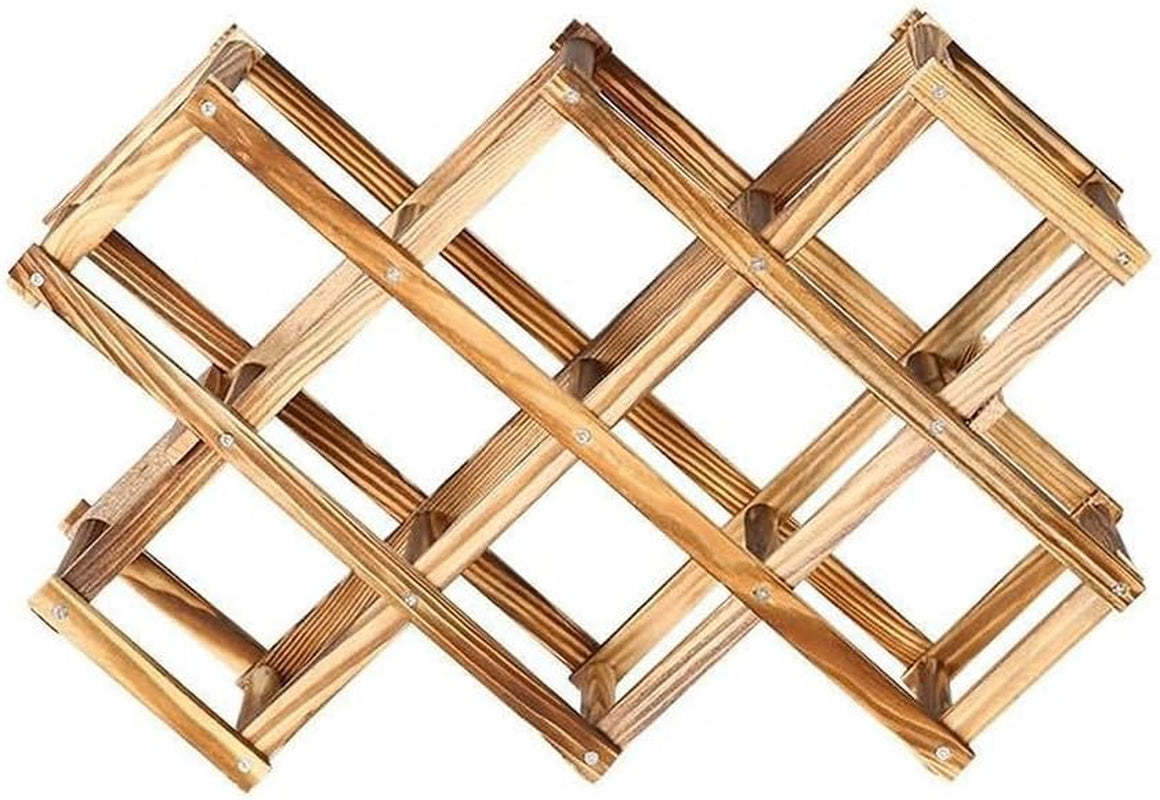 Freestanding Stackable Wine Rack Organizer for Countertop and Cabinets with Foldable Design and Scratch-Resistant Protector