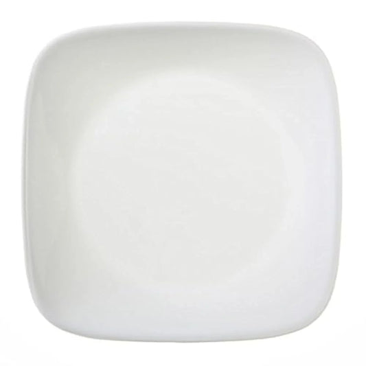 Square Pure White 6-1/2” Plate (Set of 4)