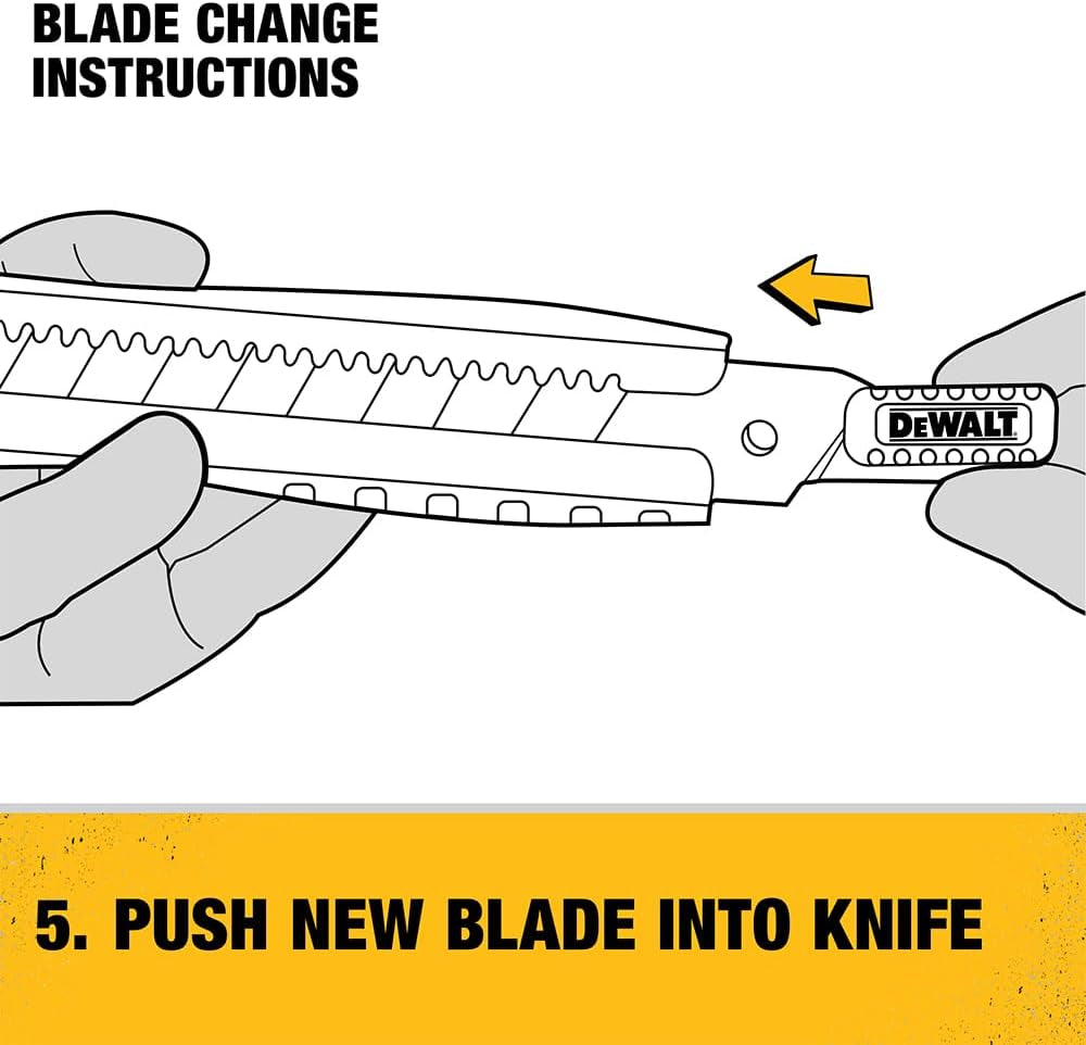 Utility Knife, Heavy Duty Cutter with Snap-Off Blade, 18Mm (DWHT10038)