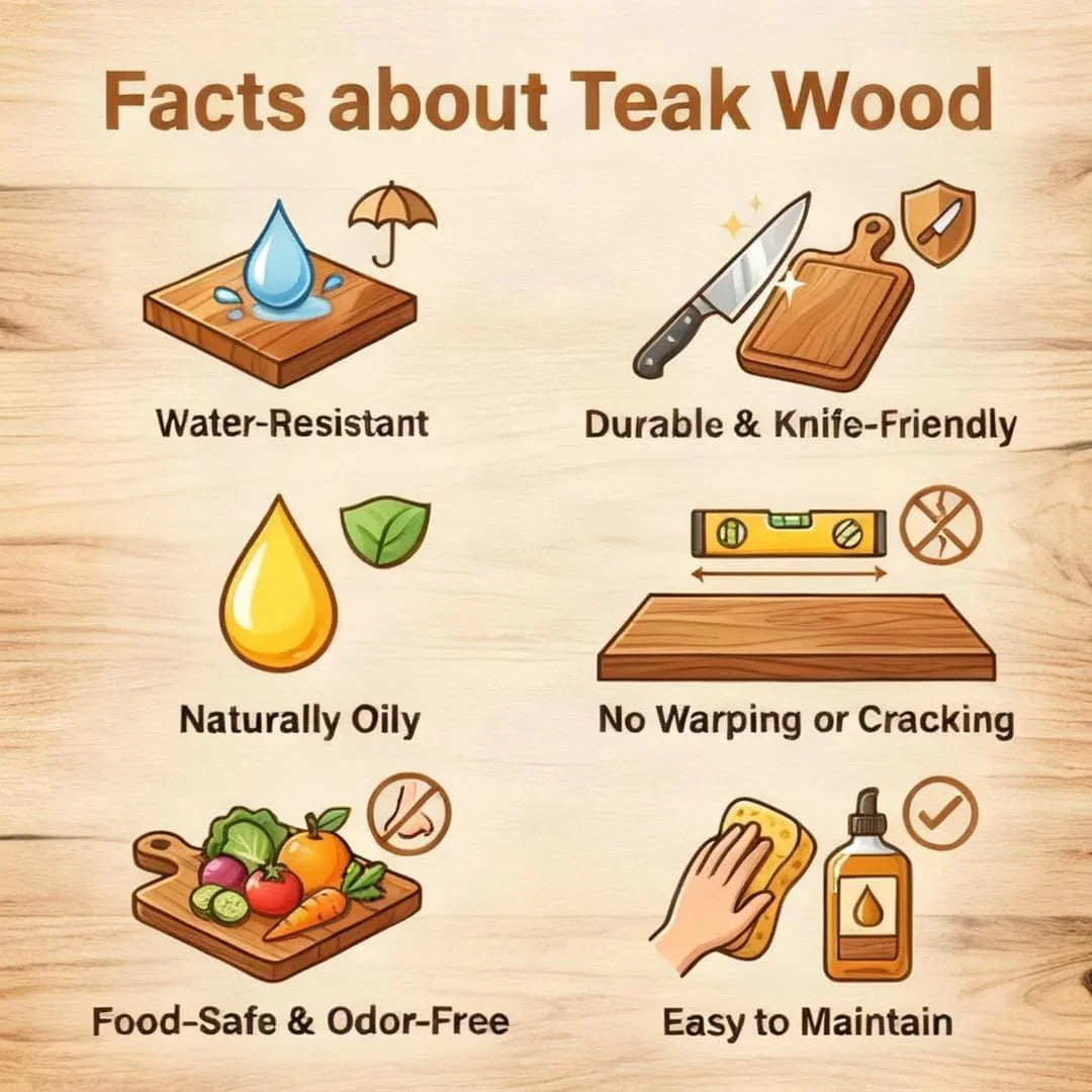 10-Piece Teak Wooden Cooking Utensil Set | Handmade Wood Spoons & Spatulas | Heat-Resistant, Non-Scratch Cookware Safe