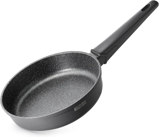 SOHO 8-Inch Non Stick Frying Pan – Nothing Sticks, Never Warps, Lasts Longer, Healthy Skillet with Heat-Resistant Handle, PFOA Free, Oven & Dishwasher Safe, Black