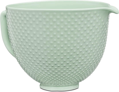 5 Quart Ceramic Bowl for All 4.5-5 Quart Tilt-Head Stand Mixers KSM2CB5TDD, Dew Drop