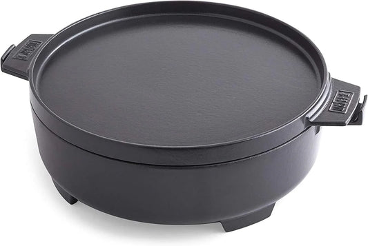 Duo Dutch Oven, 7.25 Qt – Multi-Purpose Porcelain‑Enameled Cast‑Iron Dutch Oven & Flat‑Top Griddle-Style Lid