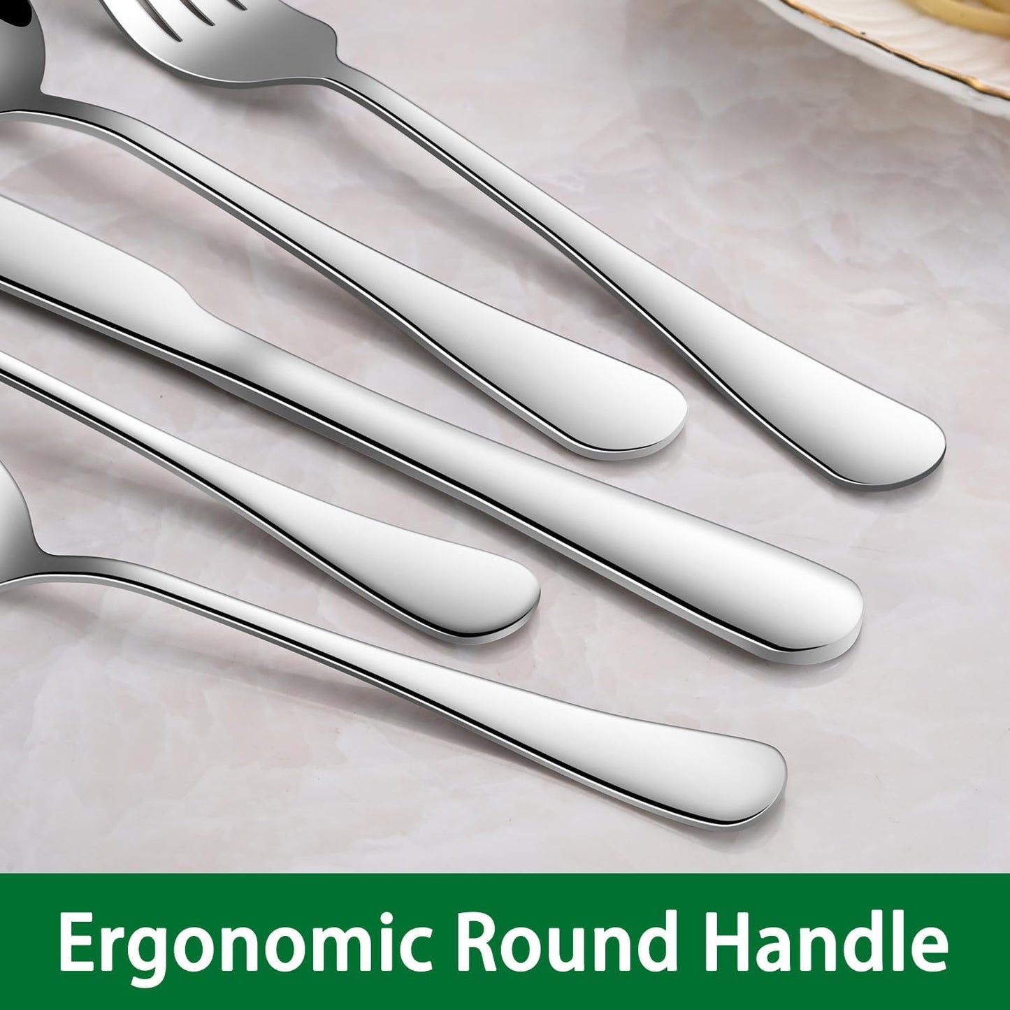 Dinner Forks,8-Piece 8 Inches Stainless Steel Table Fork,Dishwasher Safe Flatware Forks,Food Grade Mirror Polishing Silverware Main Fork for Home,Restaurant or Hotel