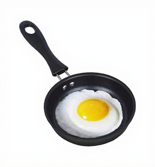 One Egg Frying Pan, Mini Induction Frying Eggs Pan, 4.7" Single Egg Durable Small Pan with Handle Heat Resistant Non Stick Pot, Portable Pan for Stove Gas Induction Hob