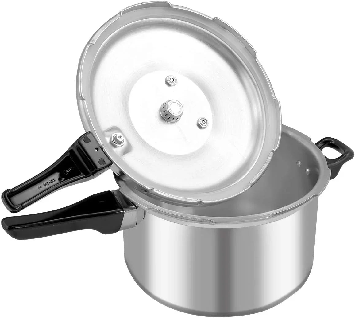 8QT Pressure Canner Release Valve Aluminum Canning Pot Cooker Pot Stove Top Instant Fast Cooking Pot Stewing Locking System (8 Quarts) Canning and Stewing