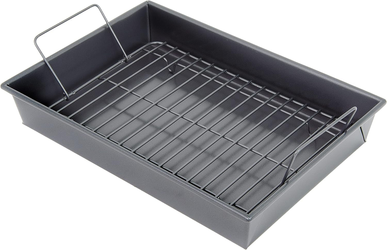 Professional Non-Stick Roast Pan with Non-Stick Rack, 13-Inch-By-9-Inch