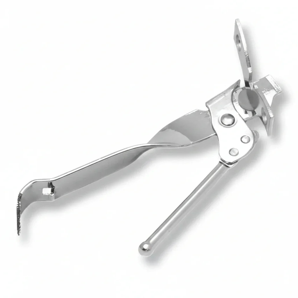 Stainless steel can opener with ergonomic handle, kitchen tool for opening cans easily
