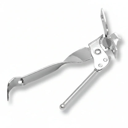 Stainless steel can opener with ergonomic handle, kitchen tool for opening cans easily